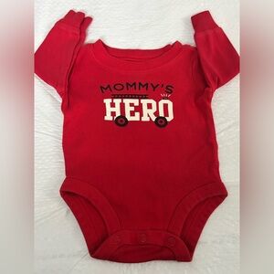 Carter's Red "Mommy's HERO" Baby One-Piece Bodysuit